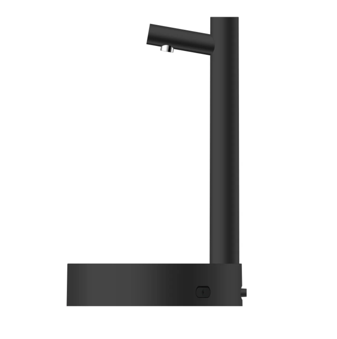 The black pump seen from the side